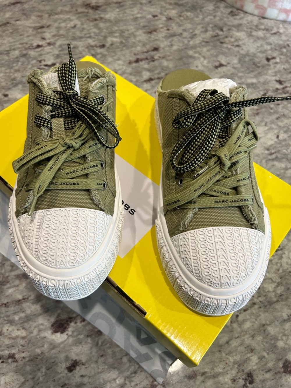Marc Jacobs Sneaker Mules - Dark Olive